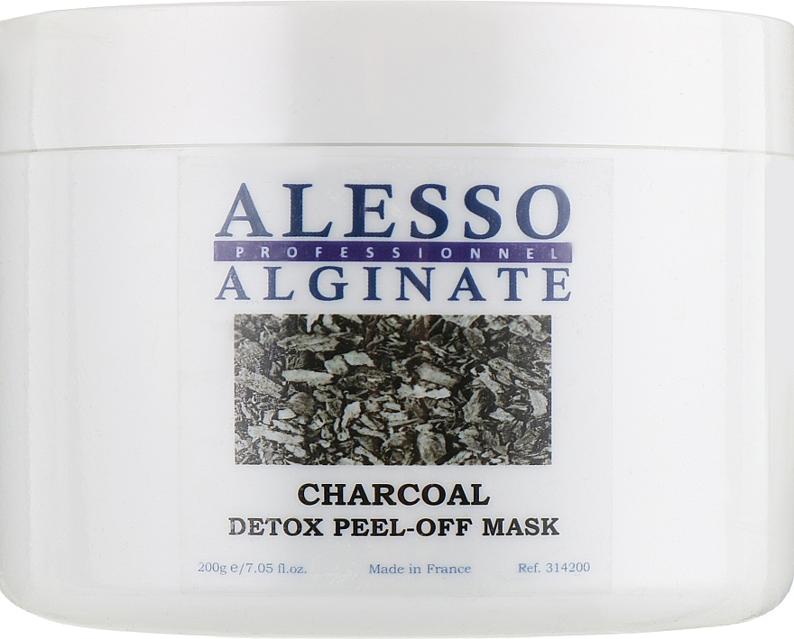 Cleansing Face Mask for Stressed Skin - Alesso Professionnel Charcoal Detox Peel-Off Mask — photo N1