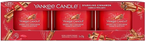 Cinnamon Candle Set - Yankee Candle Sparkling Cinnamon — photo N1