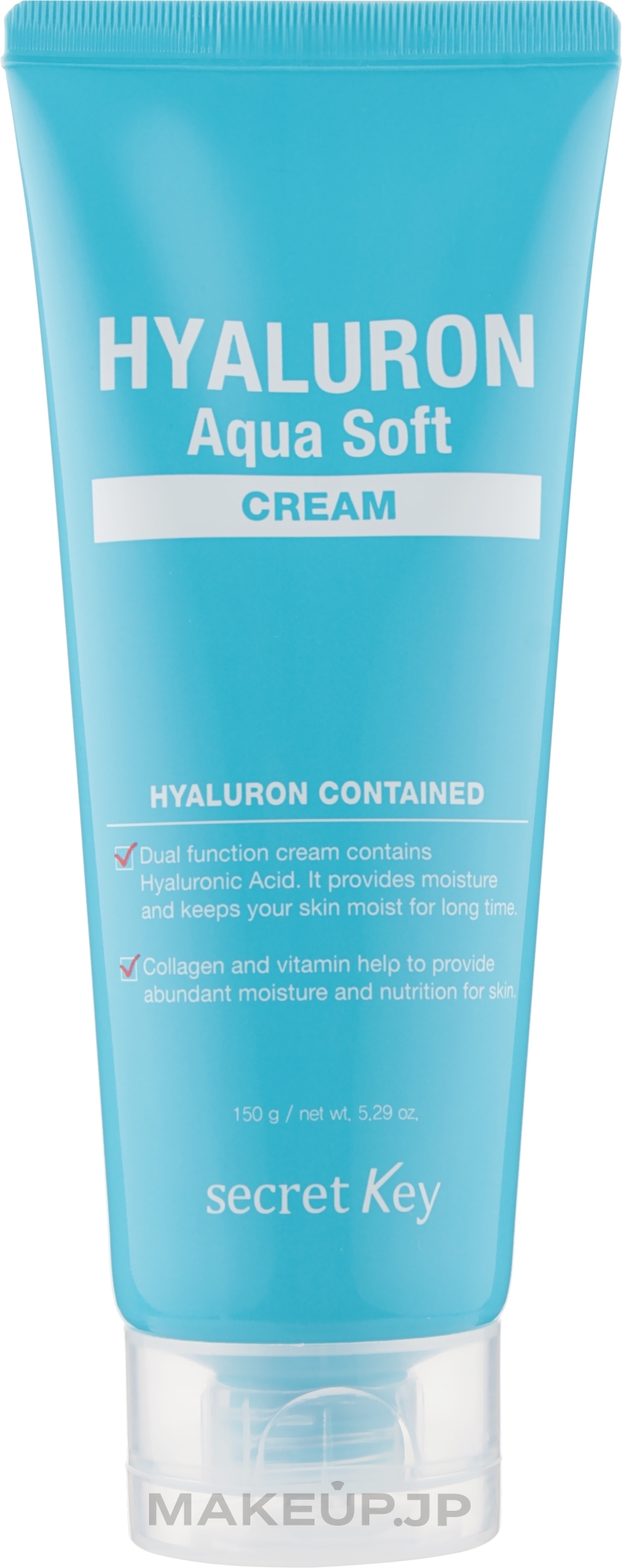 Moisturizing Rejuvenating Hyaluronic Face Cream - Secret Key Hyaluron Aqua Soft Cream — photo 150 g