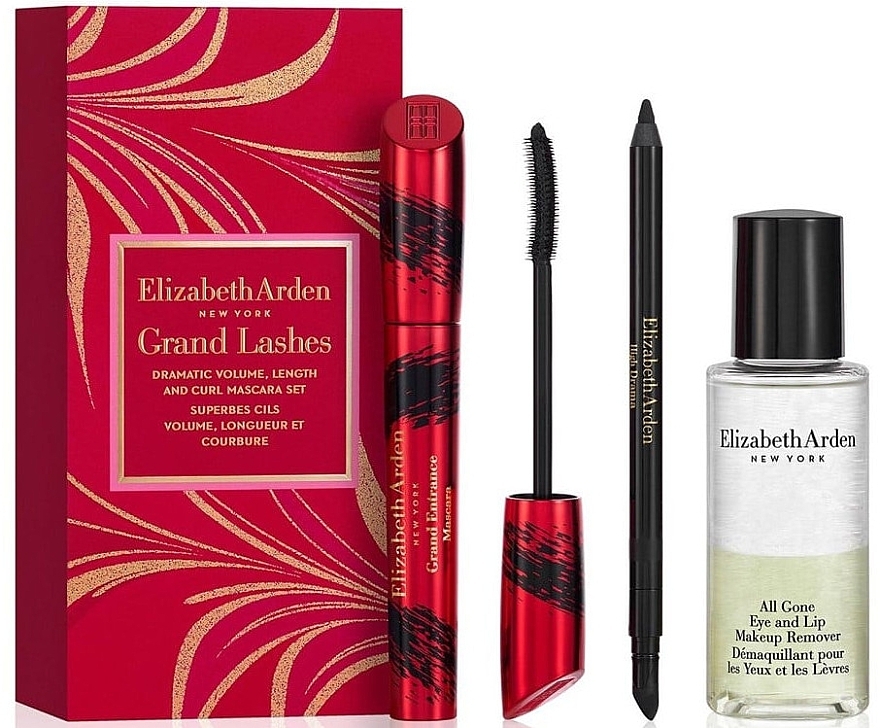 Set - Elizabeth Arden Grand Lashes Dramatic Volume (mascara/8.5ml + rem/50ml + eyeliner/1.2g) — photo N1