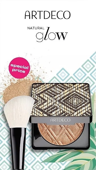 Set - Artdeco Glow Bronzer & Powder Brush Set (powder/10g + brush/1pcs) — photo N1