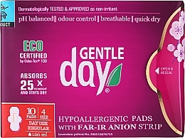 Fragrances, Perfumes, Cosmetics Sanitary Pads, 10 pcs - Gentle Day Pads With Far-Ir Anion Strip