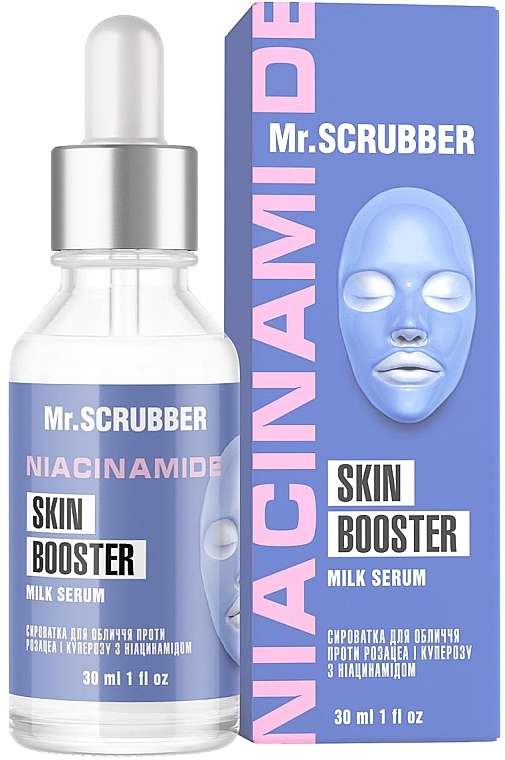 Anti Rosacea & Couperose Face Serum with Niacinamide - Mr.Scrubber Face ID. Niacinamide Skin Booster Milk Serum — photo N1