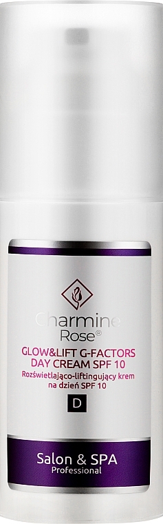 Facial Day Cream - Charmine Rose Glow&Lift G-Factors Day Cream SPF10 — photo N4