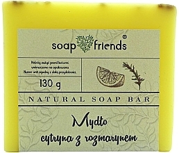 Natural Lemon & Rosemary Body Soap - Soap&Friends  — photo N1