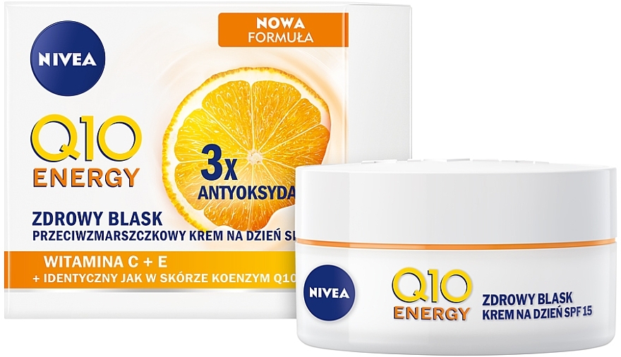 Energizing Anti-Wrinkle Cream Q10 plus with SPF15 - NIVEA Q10 Energy Anti-Wrinkle Day Cream SPF15 — photo N1