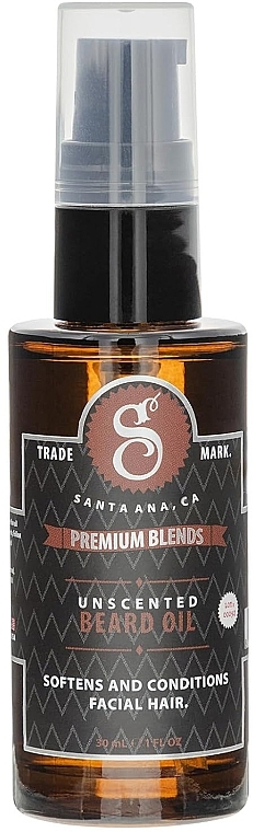 Fragrance-Free Beard Oil - Suavecito Premium Blends Unscented Beard Oil — photo N1