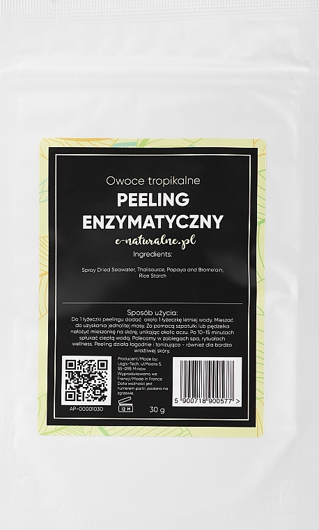 Enzyme Peeling "Tropical Fruits" - E-naturalne Enzyme Peeling — photo N1