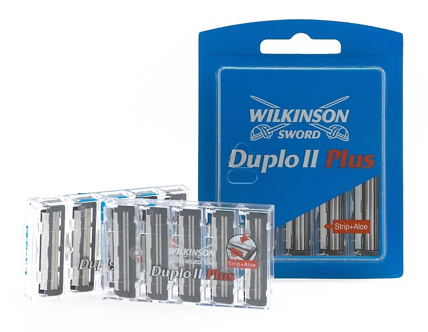 Shaving Cartridge Refill, 10 pcs - Wilkinson Sword Duplo 2 Plus — photo N2