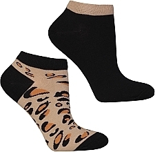 Fragrances, Perfumes, Cosmetics Women's Socks, CSD240-076, Leopard - Mora