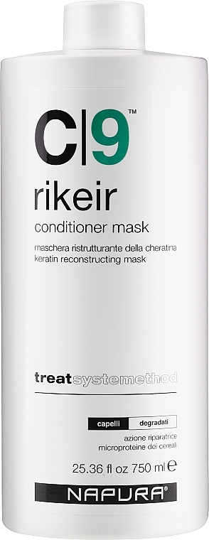 Keratin Reconstructing Conditioner Mask - Napura C9 Rikeir Conditioner Mask — photo N3
