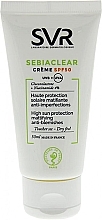 Fragrances, Perfumes, Cosmetics Sun Cream for Problem Skin - SVR Sebiaclear Cream SPF 50 Mattifying Anti-Blemishes