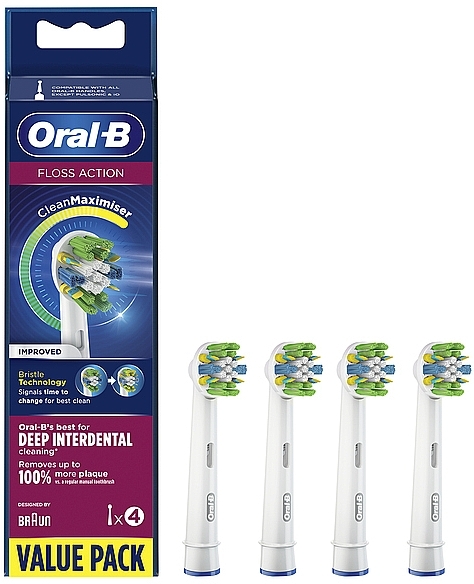 Replaceable Head for Electric Toothbrush, 4 pcs. - Oral-B Floss Action Clean Maximiser — photo N2