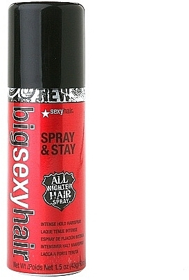 Extra Strong Hold Volume Hair Spray - SexyHair BigSexyHair Spray & Stay All Nighter Hair Spray Intense Hold — photo N2