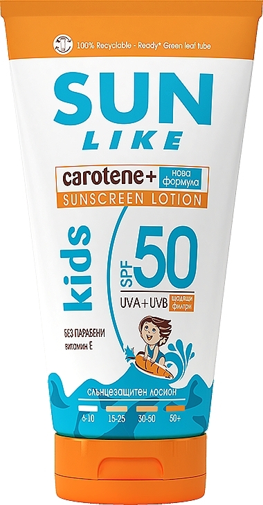 Kids Sunscreen Body Lotion - Sun Like Kids Sunscreen Lotion SPF 50 New Formula — photo N1