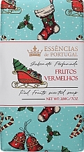 Natural Soap with Red Fruit Scent - Essencias De Portugal Red Fruits Scented Soap — photo N1