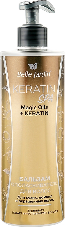 Conditioner for Dry, Brittle & Colored Hair - Belle Jardin Keratin SPA Magic Oil + Keratin — photo N1