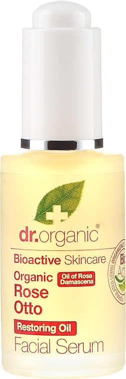 Face Serum "Rose" - Dr. Organic Rose Facial Serum — photo N2