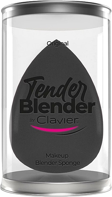 Makeup Sponge, black - Clavier Tender Blender Super Soft — photo N1