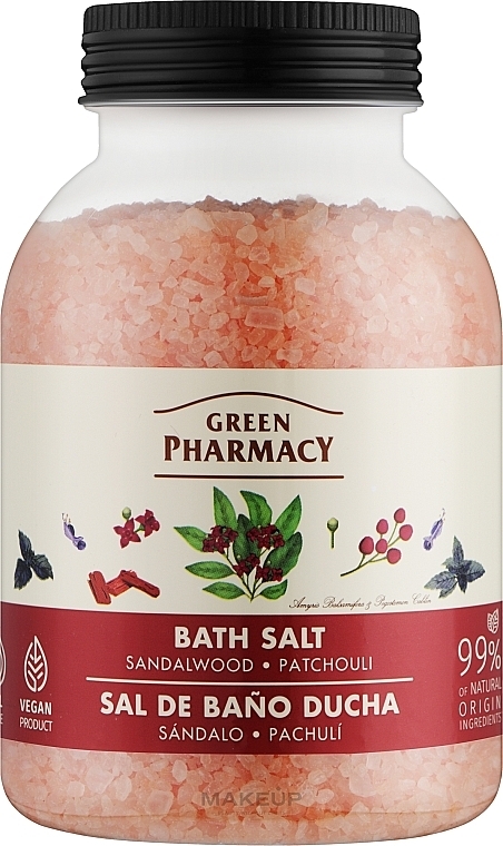 Bath Salt 'Sandal and Patchouli' - Green Pharmacy — photo N1