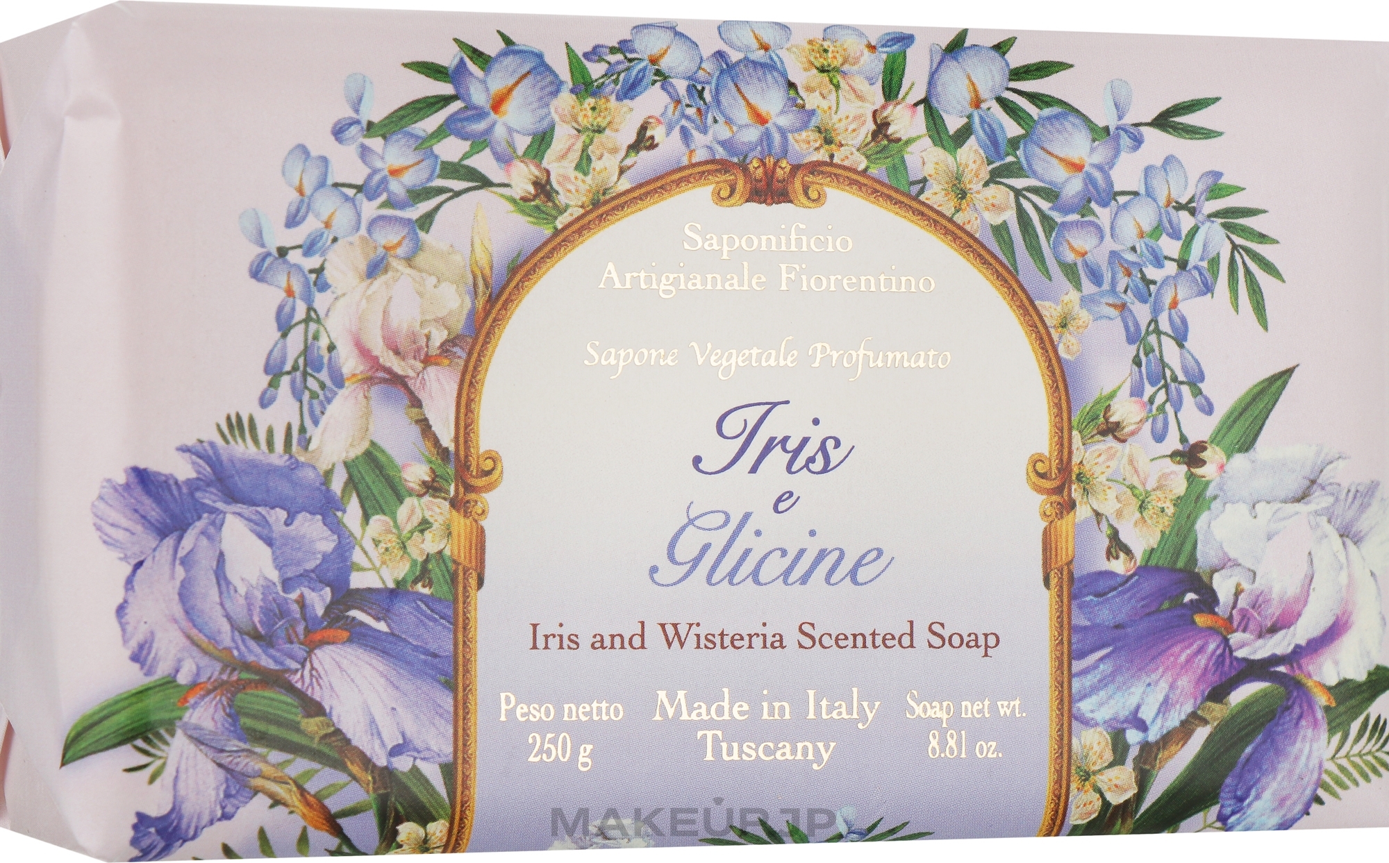 Natural Soap "Iris and Wisteria" - Saponificio Artigianale Fiorentino Iris And Wisteria Soap — photo 250 g