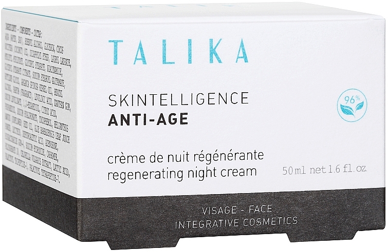 Anti-Aging Regenerating Night Face Cream - Talika Skintelligence Anti-Age Regenerating Night Cream — photo N3