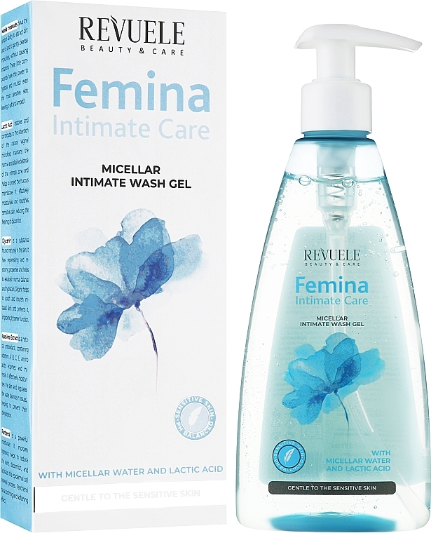 Micellar Intimate Wash Gel - Revuele Femina Intimate Care Micellar Intimate Wash Gel — photo N2