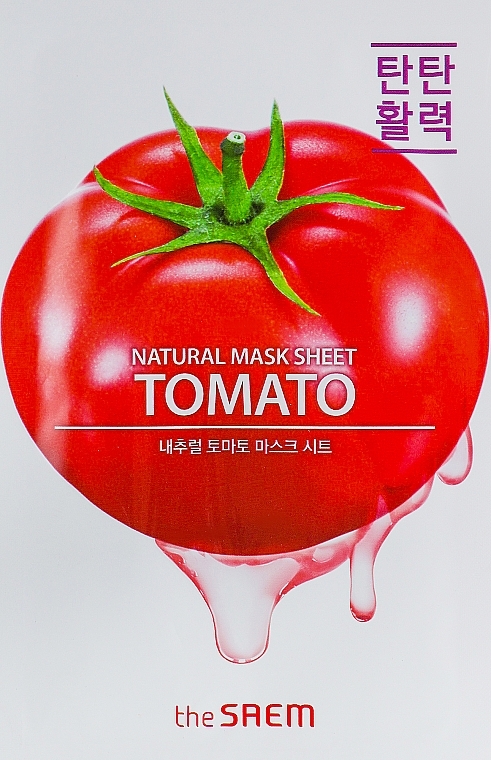 Tomato Sheet Mask - The Saem Natural Tomato Mask Sheet — photo N1