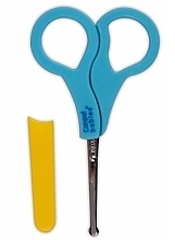 Fragrances, Perfumes, Cosmetics Safety Scissors, 2/809, blue with yellow cap - Canpol Babies