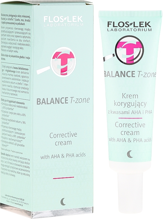 Night Corrective Cream - Floslek Balance T-Zone Corrective Cream  — photo N1