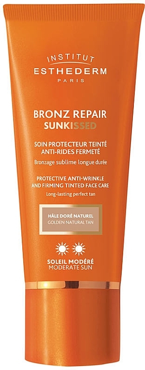 Tone Up Face Cream - Institut Esthederm Bronz Repair Sunkissed Moderate Sun — photo N1