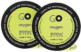 Fragrances, Perfumes, Cosmetics Car Fragrance Refill "Air", 2 pcs - Millefiori Milano Go Oxygen Capsules