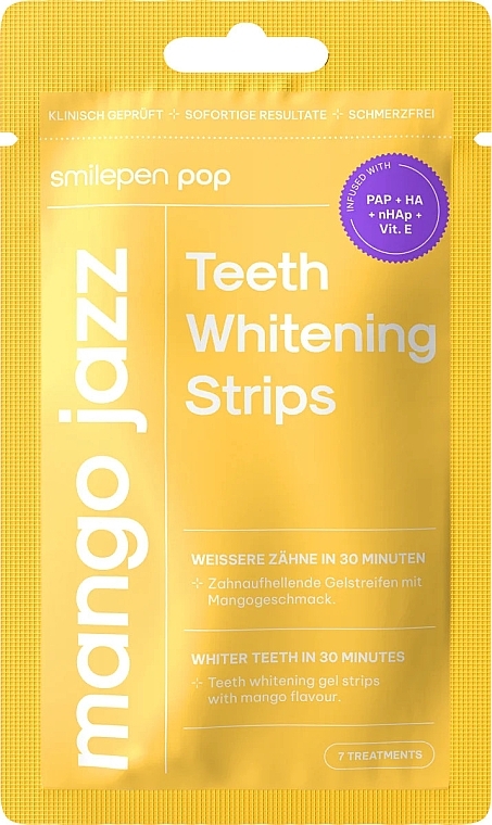 Teeth Whitening Strips  - SwissWhite Smilepen Pop Mango Jazz Teeth Whitening Strips — photo N1