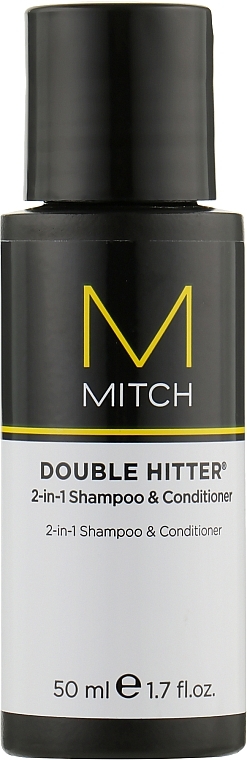 Shampoo and Conditioner 2 in 1 - Paul Mitchell Mitch Double Hitter 2 in 1 Shampoo & Conditioner (mini) — photo N1