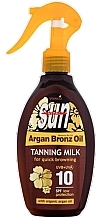 Fragrances, Perfumes, Cosmetics Argan Oil Tanning Lotion  - Vivaco Sun Vital Argan Bronz Oil Tanning Milk SPF 10