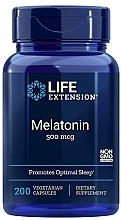 Melatonin Dietary Supplement, 500 mcg - Life Extension Melatonin 500 mcg — photo N1