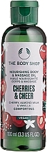 Fragrances, Perfumes, Cosmetics Cherry & Fun Body & Massage Oil - The Body Shop Cherries & Cheer Body & Massage Oil