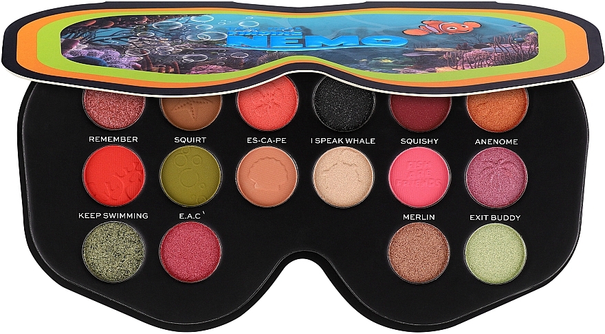 Eyeshadow Palette - Makeup Revolution Disney & Pixar’s Finding Nemo Sherman Shadow Palette — photo N1