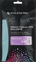 Refill Pads for Crescent Nail File Set Exclusive 40, DFEX-40-240 - Staleks Pro Exclusive — photo N1