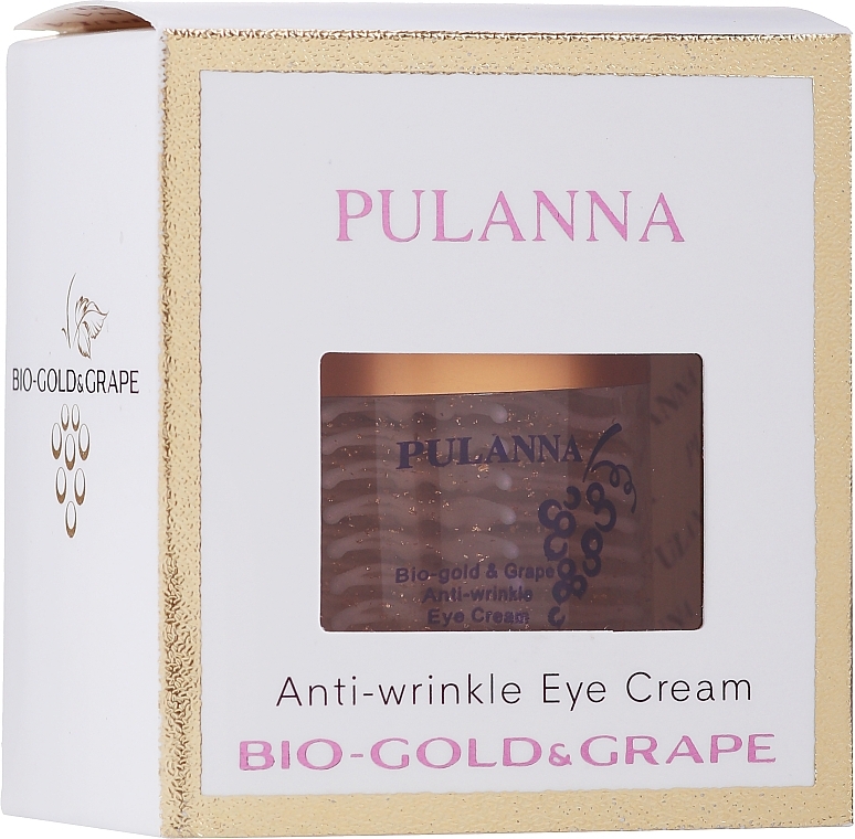 Anti-Wrinkle Bio-Gold & Grape Eye Cream - Pulanna Bio-gold & Grape Anti-wrinkle Eye Cream — photo N1