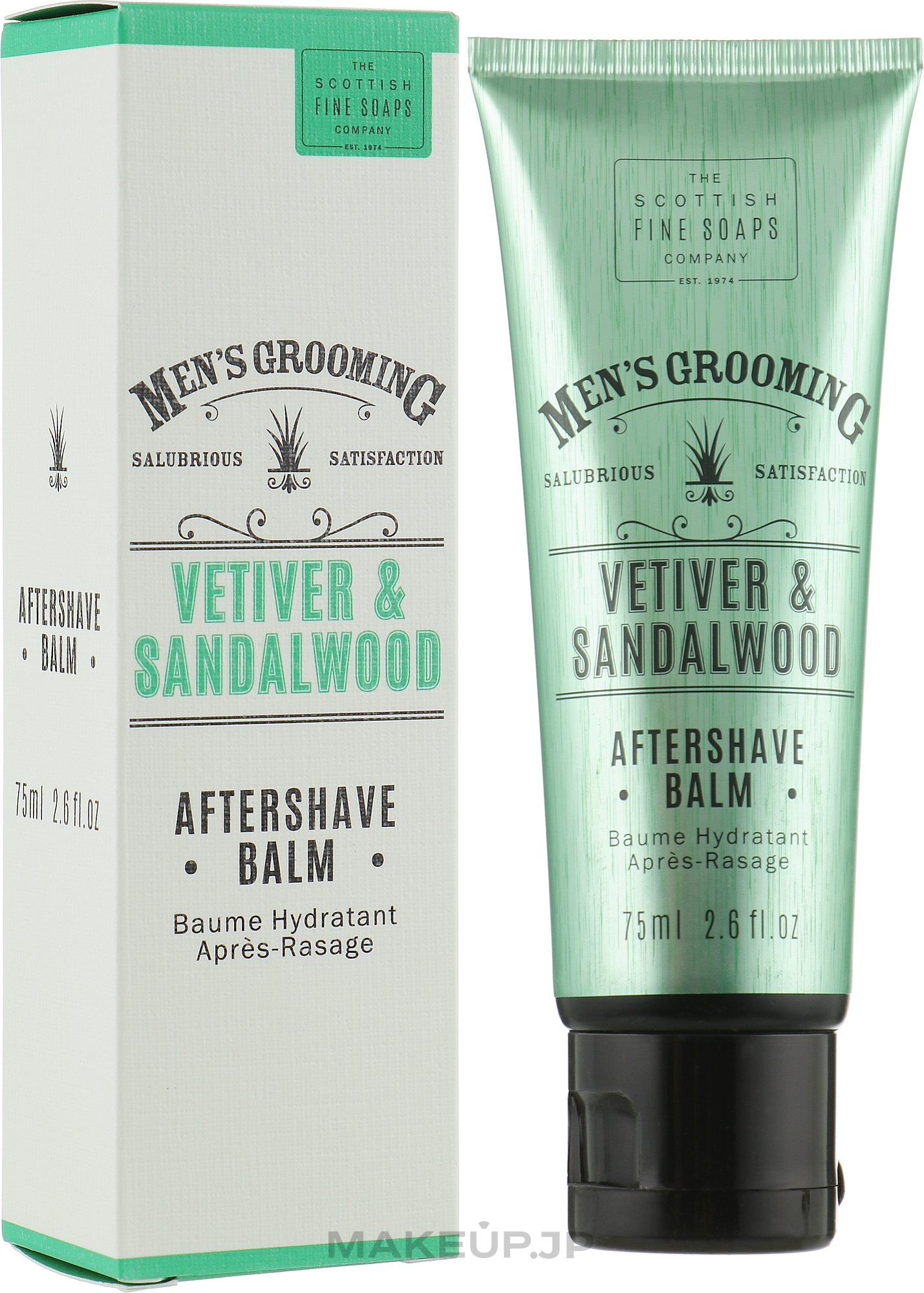 After Shave Balm "Vetiver & Sandalwood" - Scottish Fine Soaps Vetiver Sandalwood Aftershave Balm — photo 75 ml