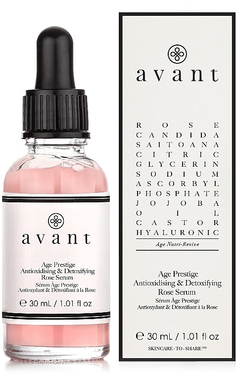 Antioxidising Rose Serum - Avant Age Prestige Antioxidising & Detoxifying Rose Serum — photo N1