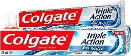 Whitening Toothpaste - Colgate Triple Action Xtra White — photo N1