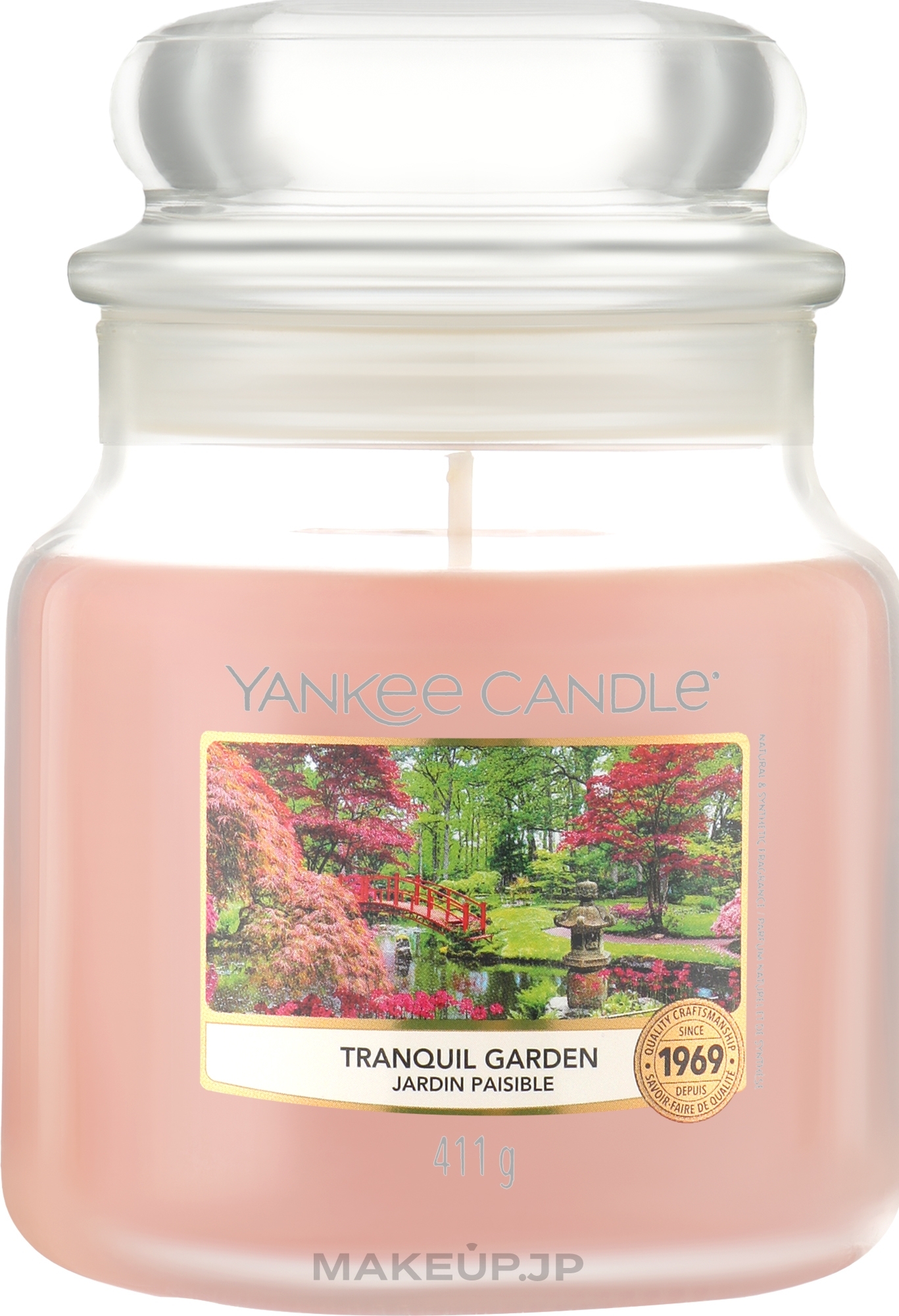 Scented Candle in Jar - Yankee Candle Tranquil Garden Candle — photo 411 g