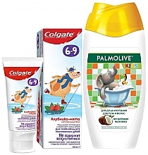 Fragrances, Perfumes, Cosmetics Kids Set - Palmolive (shower/gel/250ml + tothpaste/60ml)