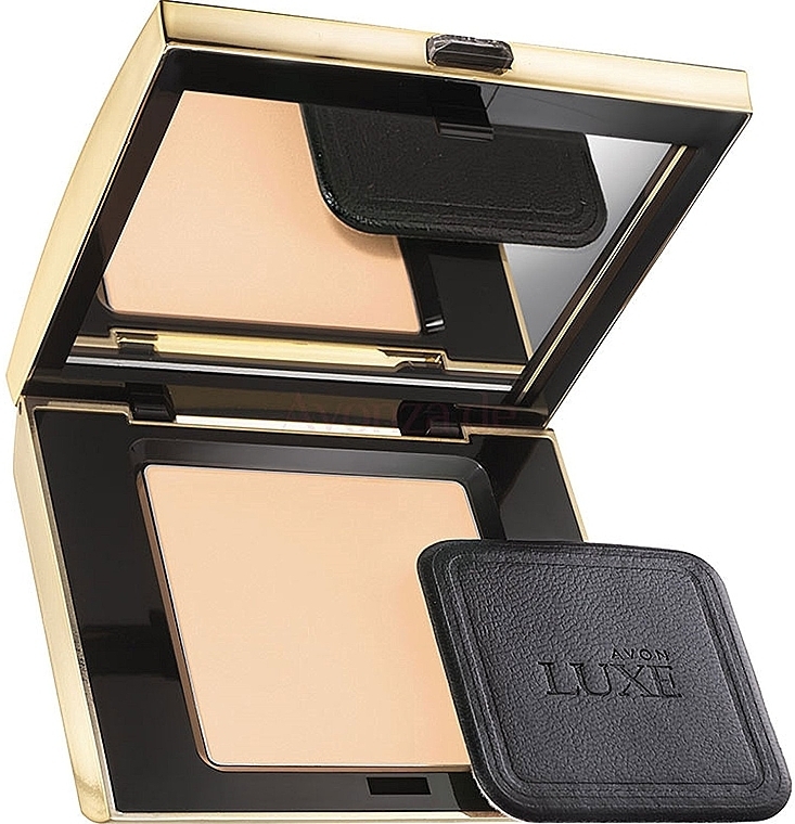 Face Compact Powder - Avon Luxe Silken Pressed Power — photo N1