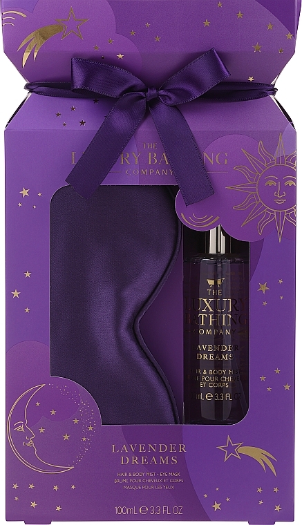 Set - Grace Cole The Luxury Bathing Lavender Dreams Sleep Easy (hair/body/mist/100 ml + sleep/mask/1 pcs) — photo N1