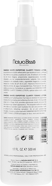 Toning & Whitening Lotion - Natura Bisse Diamond White Clarity Toning Lotion — photo N2