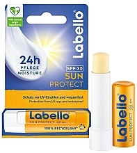 Fragrances, Perfumes, Cosmetics Sunscreen Lip Balm - Labello Sun Protect SPF30 Recyclable