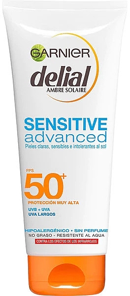 Sun Protection Body Milk - Garnier Delial Ambre Solaire Sensitive Advanced SPF50+ — photo N1